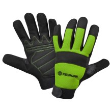 Fieldmann - guanti da lavoro XXL nero/verde