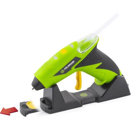 Fieldmann - Pistola a colla a batteria 4V 1500 mAh verde