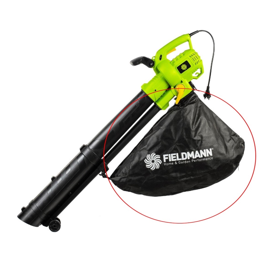 Fieldmann - Sacchetto di raccolta di ricambio per aspirapolvere e soffiatore elettrici da giardino