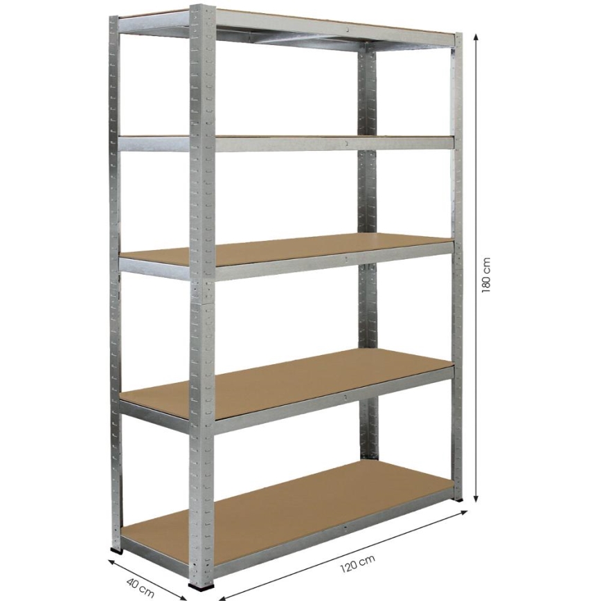 Fieldmann - Scaffale per magazzino 120x180x40 cm