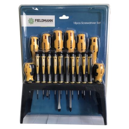 Fieldmann - Set di cacciaviti con supporto 18 pz