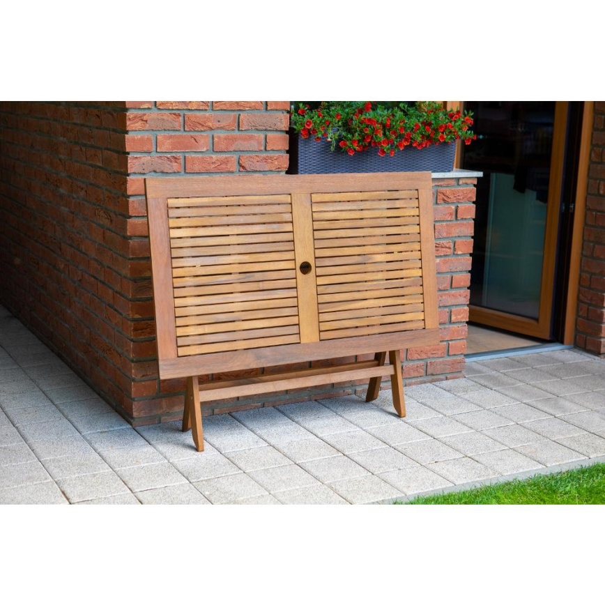 Fieldmann - Tavolo da giardino pieghevole 120x70 cm acacia