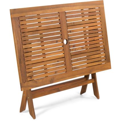 Fieldmann - Tavolo da giardino pieghevole 120x70 cm acacia