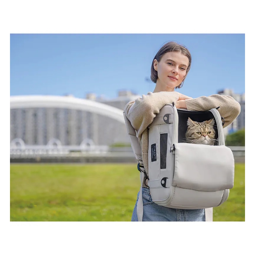 Fikago - Borsa da viaggio per cani e gatti TRUFFLE Artic Flower