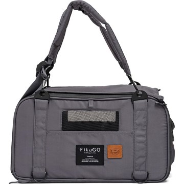 Fikago - Borsa da viaggio per cani e gatti TRUFFLE Grigio