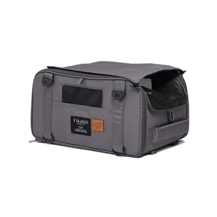 Fikago - Borsa da viaggio per cani e gatti TRUFFLE Grigio