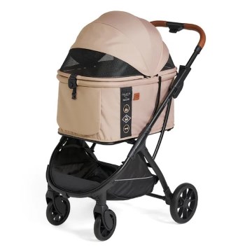 Fikago - Passeggino per cani e gatti AGILE HUGGY beige