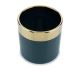 Fioriera in ceramica CINDY 15x15 cm verde/oro