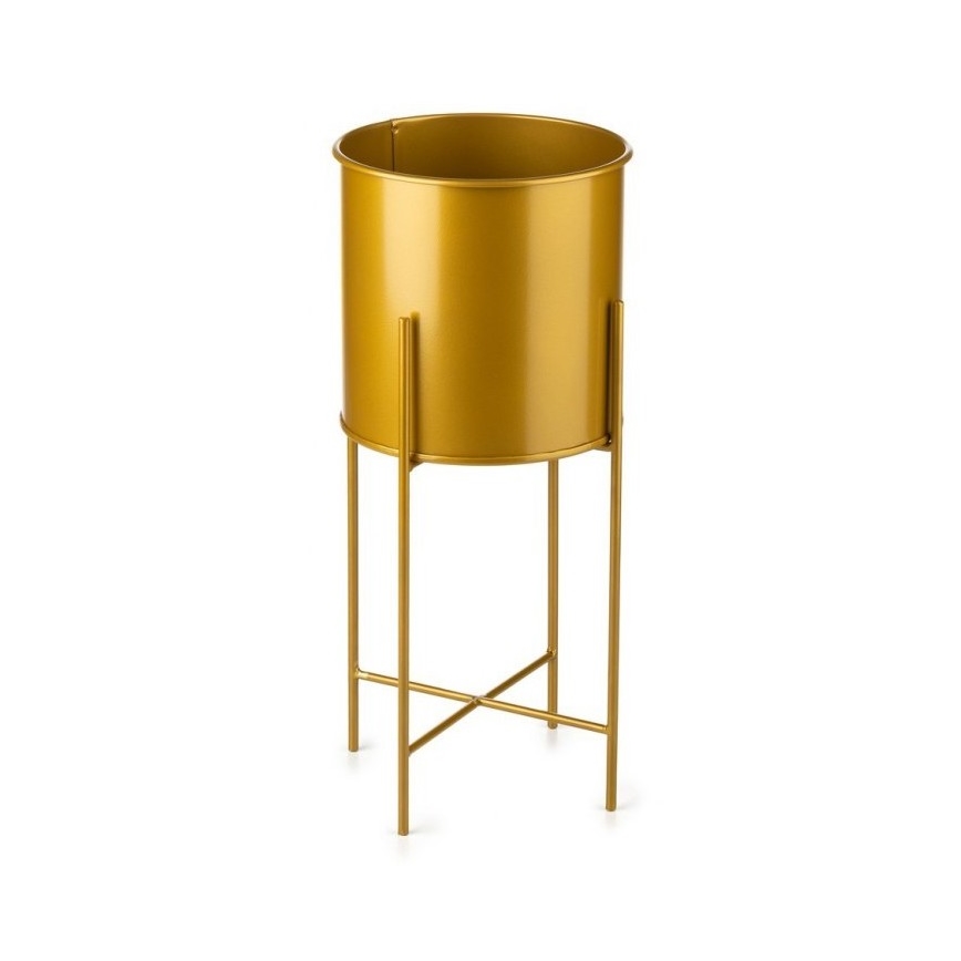 Fioriera in metallo OSLO 55x21 cm oro