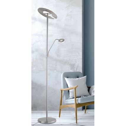 Fischer & Honsel - Lampada da terra LED dimmerabile DENT 1xLED/30W/230V + 1xLED/6W 2700-4000K