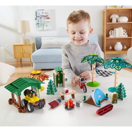 Fisher-Price - Set da costruzione per bambini Wonder Makers Camping