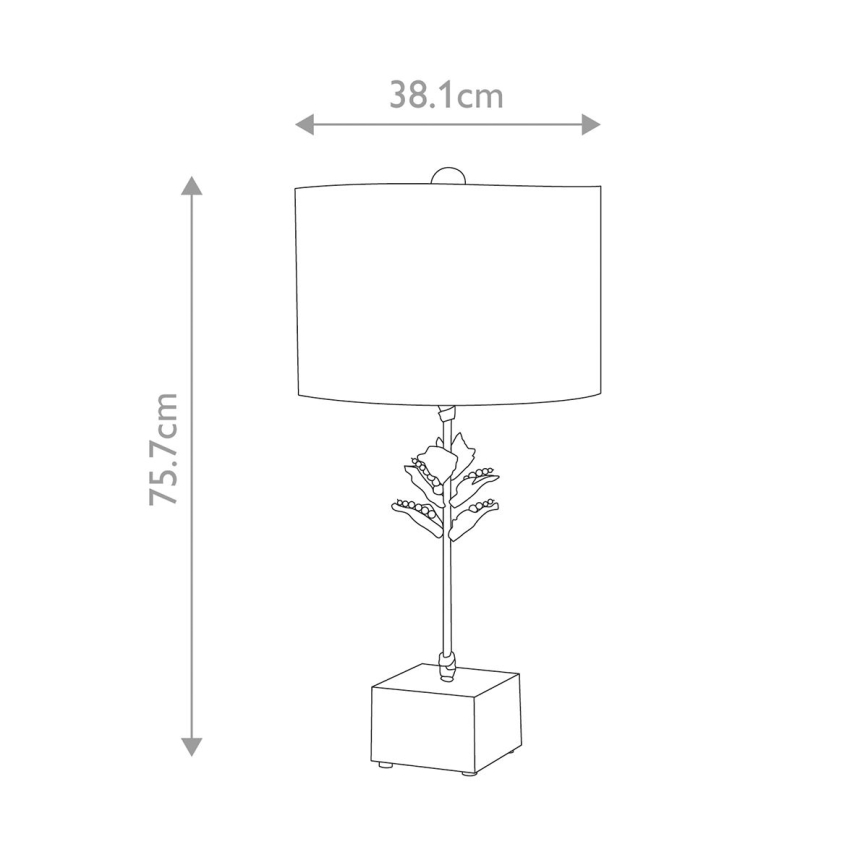 Flambeau - Lampada da tavolo CAMILIA 1xE27/60W/230V