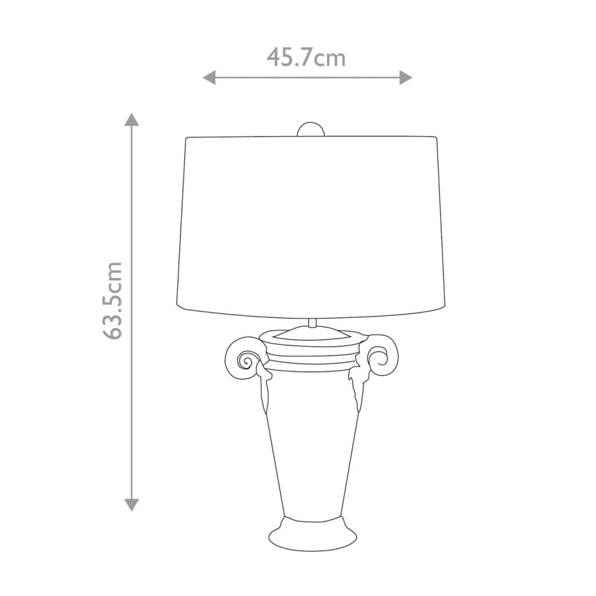 Flambeau - Lampada da tavolo GALLIER 1xE27/60W/230V
