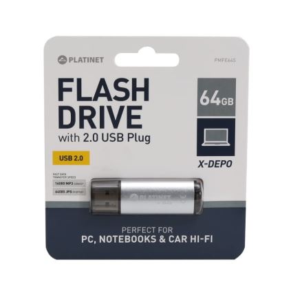 Flash Drive USB 64GB argento