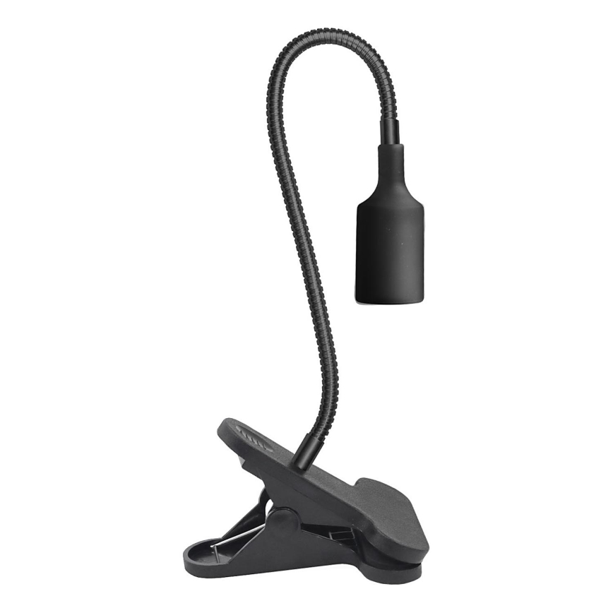 Flessibile lampada da tavolo con clip CLIP 1xE27/30W/230V nero