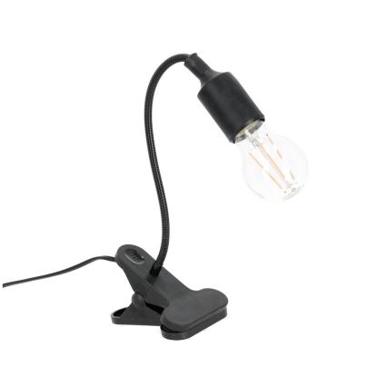Flessibile lampada da tavolo con clip CLIP 1xE27/30W/230V nero