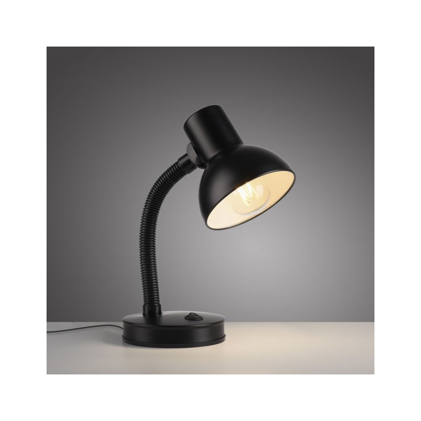FLESSIBILE LAMPADA DA TAVOLO FLEXI JUST LIGHT 11080-18 1xE27/25W/230V nera