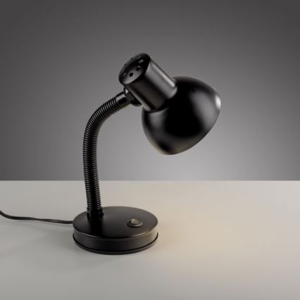 FLESSIBILE LAMPADA DA TAVOLO FLEXI JUST LIGHT 11080-18 1xE27/25W/230V nera