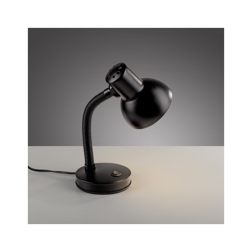 FLESSIBILE LAMPADA DA TAVOLO FLEXI JUST LIGHT 11080-18 1xE27/25W/230V nera