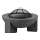 Focolare portatile con griglia 79,5x38 cm nero/granito scuro