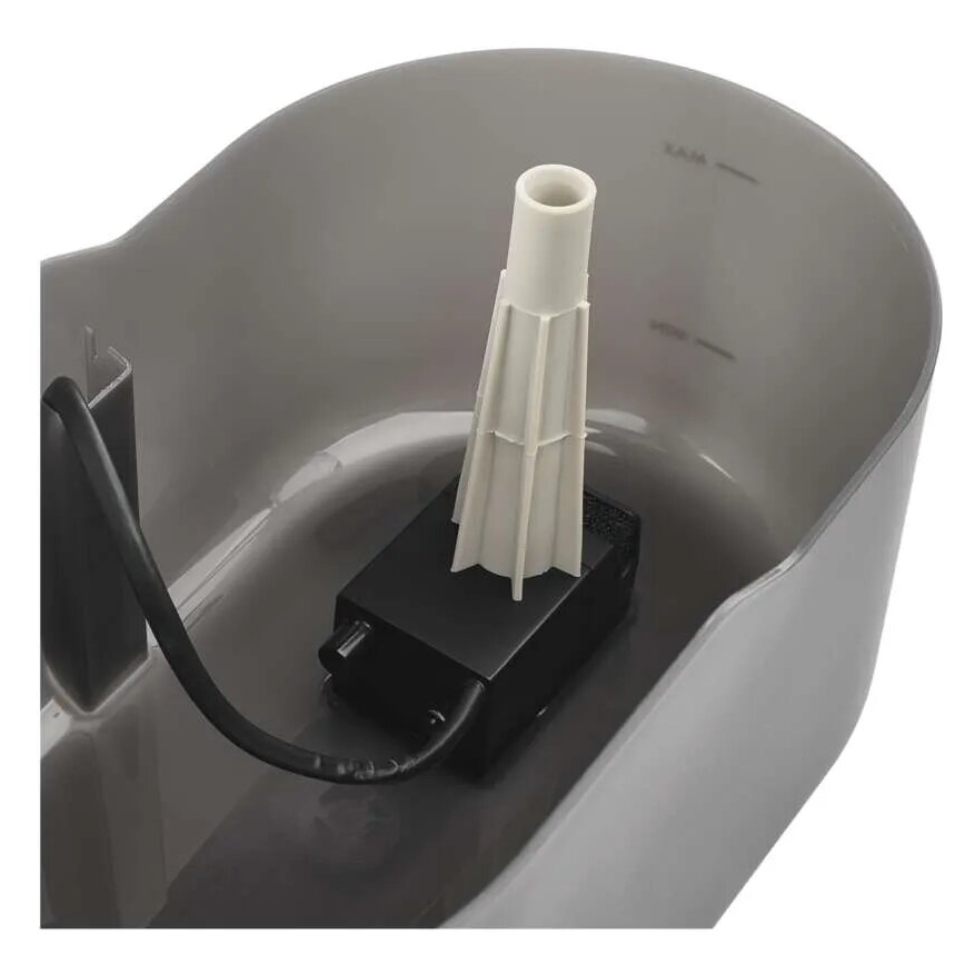 Fontana d'acqua smart per animali domestici 2,6 l/5V grigio Wi-Fi