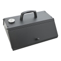 Forno per pizza con sportello e termometro 40x35,5x21 cm nero
