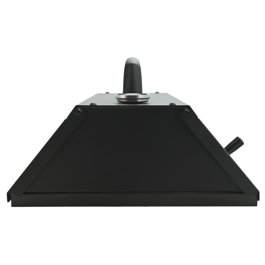 Forno per pizza con sportello e termometro 40x35,5x21 cm nero
