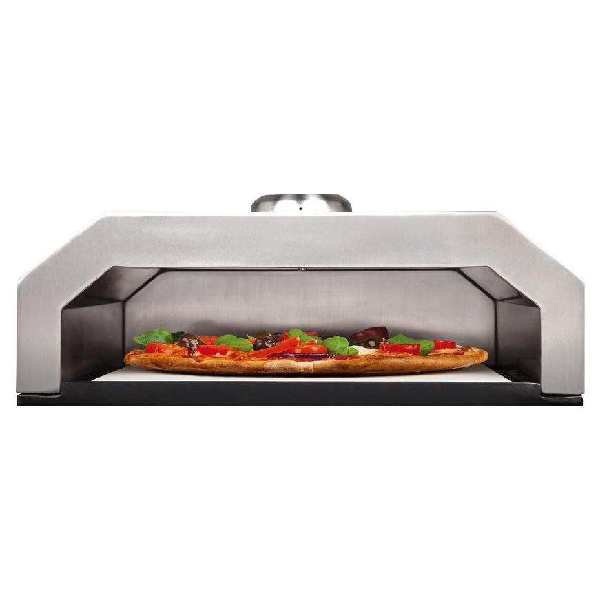 Forno per pizza per barbecue da giardino + piastra in ceramica e pietra