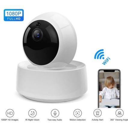 Fotocamera intelligente LED/5V/FULL HD 1080P Wi-Fi