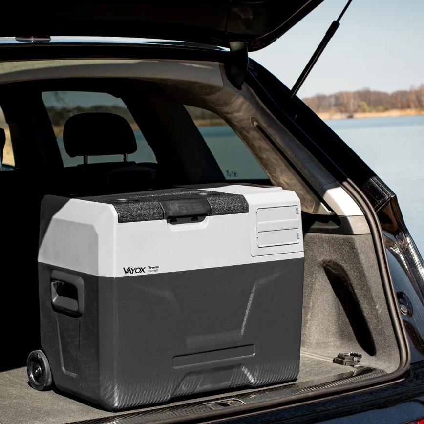 Frigorifero da viaggio con display LCD 40 l 230V/12V/24V nero