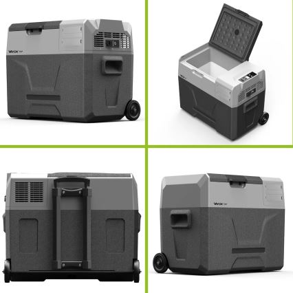 Frigorifero da viaggio con display LCD 40 l 230V/12V/24V nero