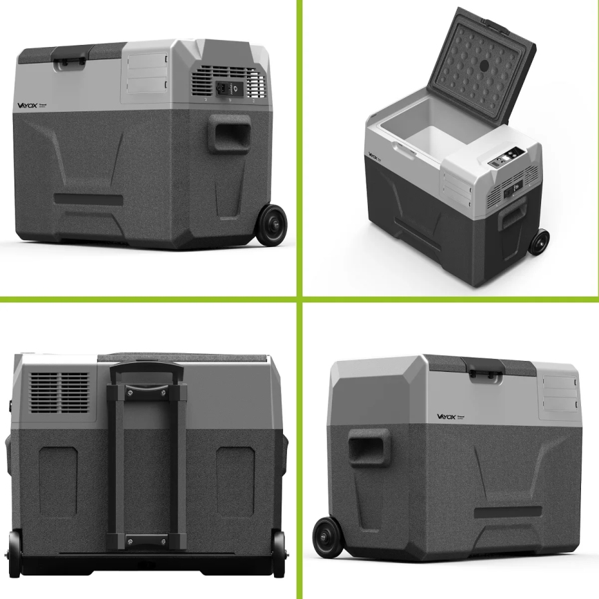 Frigorifero da viaggio con display LCD 40 l 230V/12V/24V nero