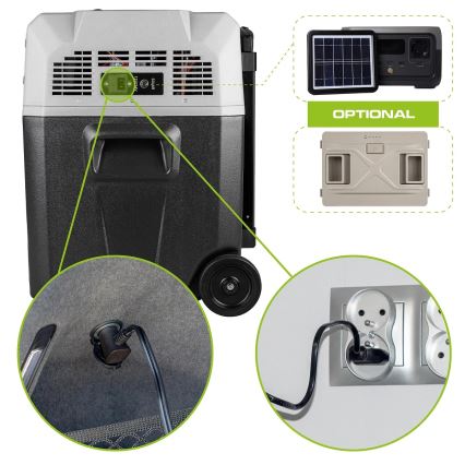 Frigorifero da viaggio con display LCD 40 l 230V/12V/24V nero