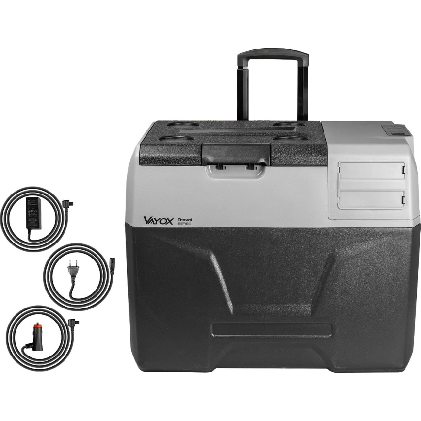 Frigorifero da viaggio con display LCD 40 l 230V/12V/24V nero