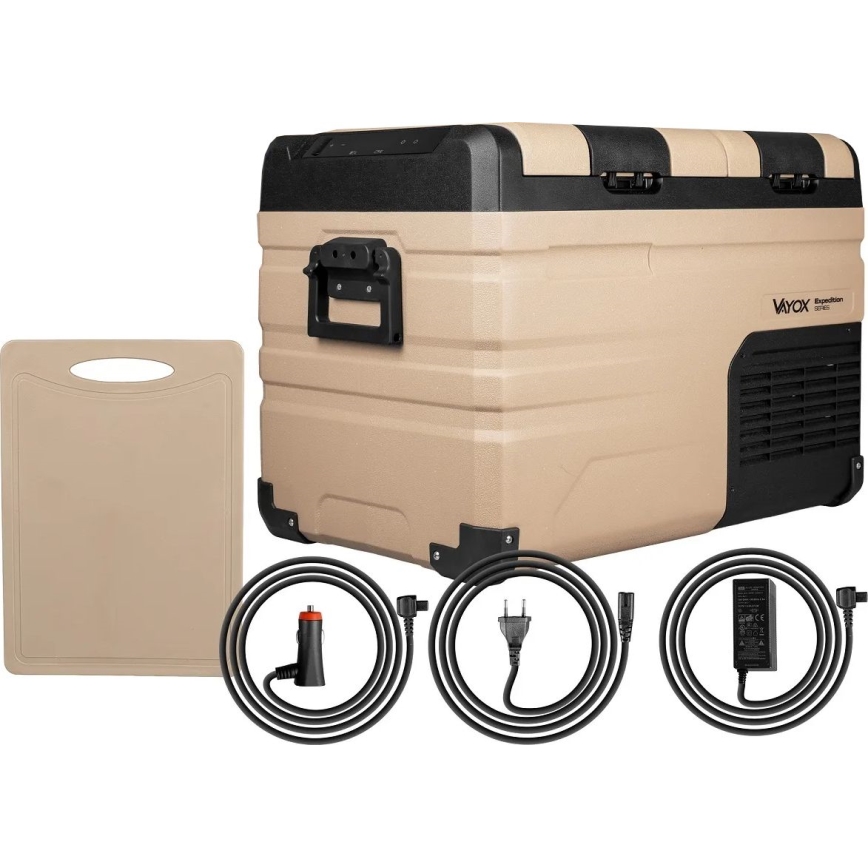 Frigorifero portatile per auto con display LCD 39 l 230V/12V/24V marrone