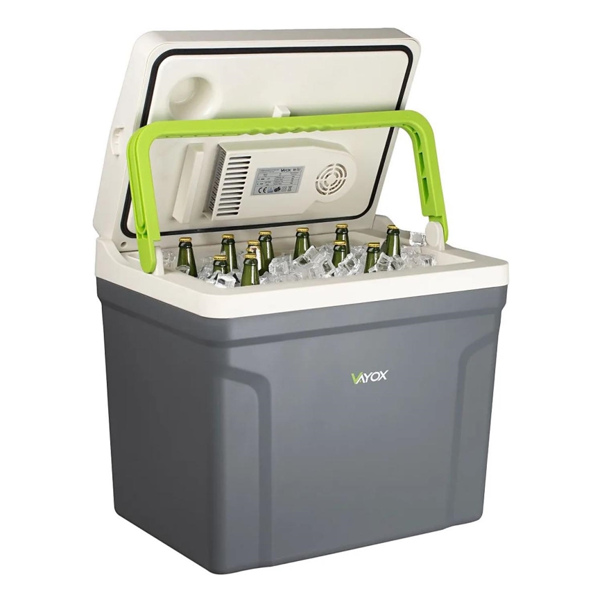 Frigorifero portatile per auto con funzione di riscaldamento 27 l 230V/12V/24V grigio