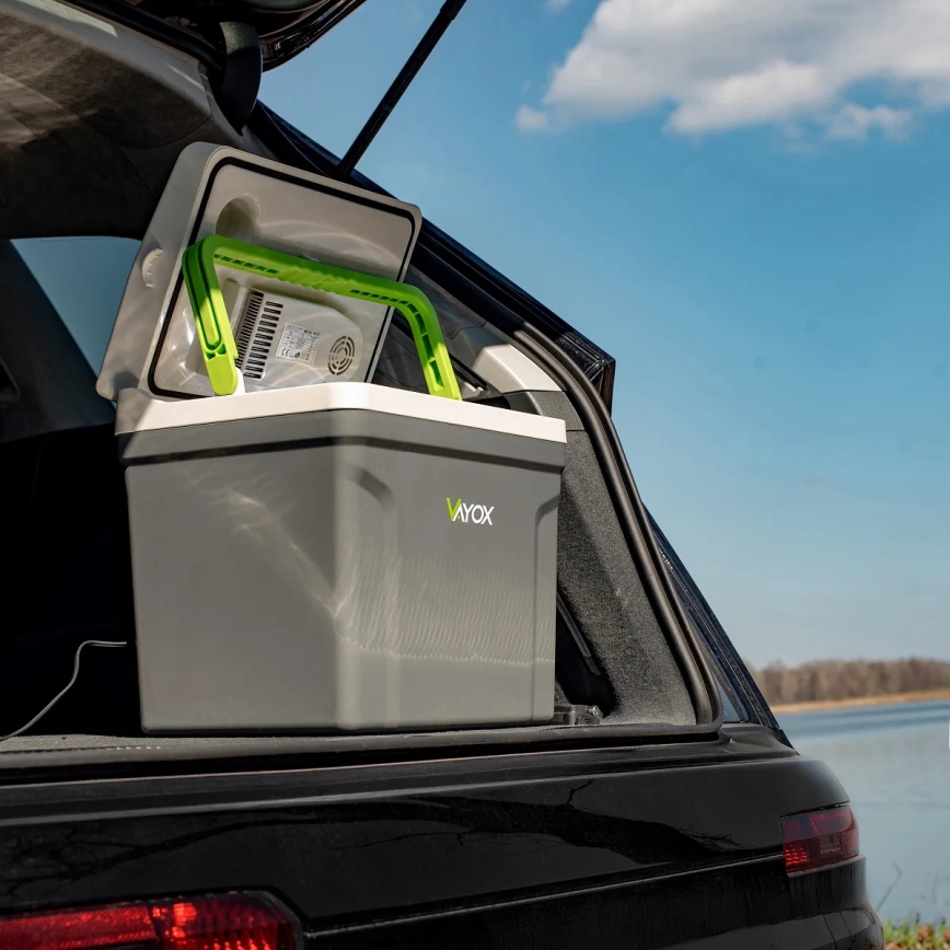 Frigorifero portatile per auto con funzione di riscaldamento 27 l 230V/12V/24V grigio