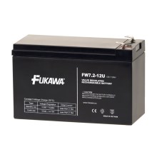 FUKAWA FW 7,2-12 F2U - Batteria al piombo 12V/7,2Ah/faston 6,3mm