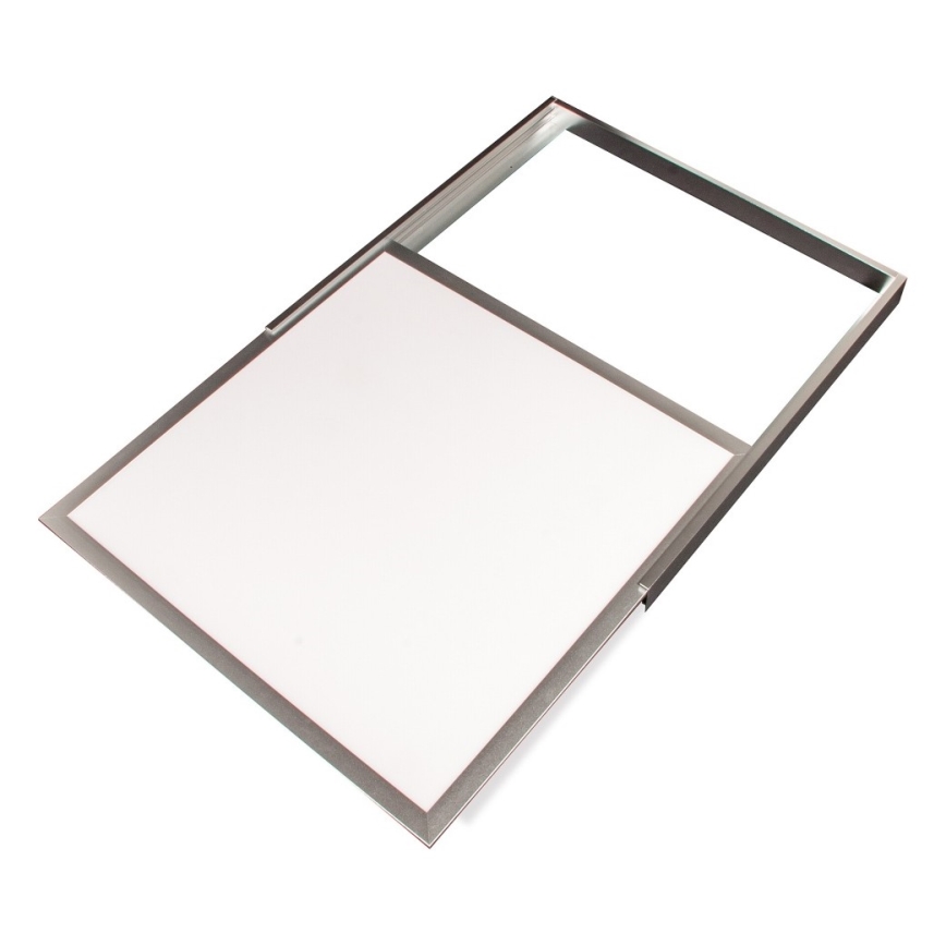Fulgur 24316 - Cornice metallica per l'installazione di pannelli LED LED ADRIANA argento 600x600 mm