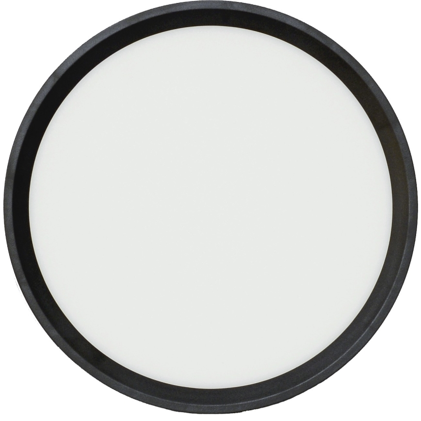 Fulgur 41811 - Plafoniera LED NOMY LED/18W/230V 3000/4000/6000K IP40 diametro 23 cm nero