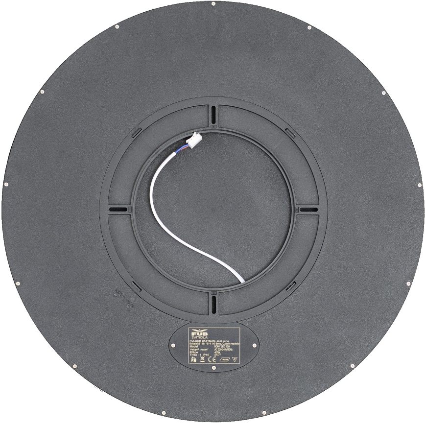 Fulgur 42364 - Plafoniera LED NOMY LED/40W/230V 3000/4000/6000K IP40 diametro 50 cm nero