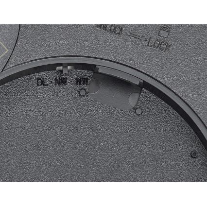 Fulgur s-42587 - Plafoniera LED con sensore di movimento NOMY-S LED/24W/230V 3000/4000/6000K IP40 diametro 30 cm nero