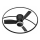 Fulgur s-43047 - Ventilatore da soffitto dimmerabile a LED THORA LED/50W/230V 2700-5000K nero + telecomando