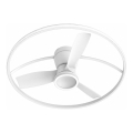 Fulgur s-43048 - Ventilatore da soffitto LED dimmerabile THORA LED/50W/230V 2700-5000K bianco + telecomando
