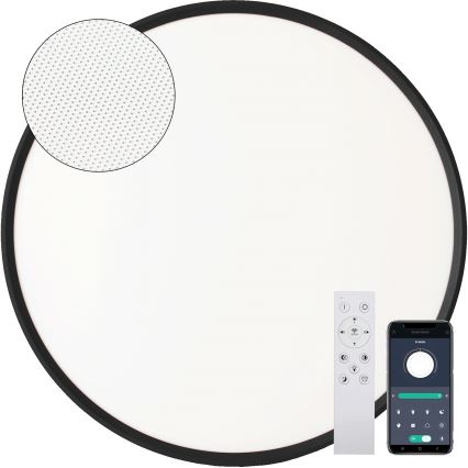 Fulgur s-43057 - Plafoniera LED dimmerabile NOMY LED/40W/230V 3000-6500K Ø 50 cm UGR19 IP40 Wi-Fi nero + telecomando