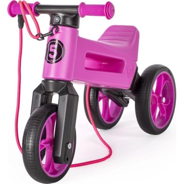 Funny Wheels - Bici senza pedali 2 in 1 RIDER SUPER SPORT rosa/nera