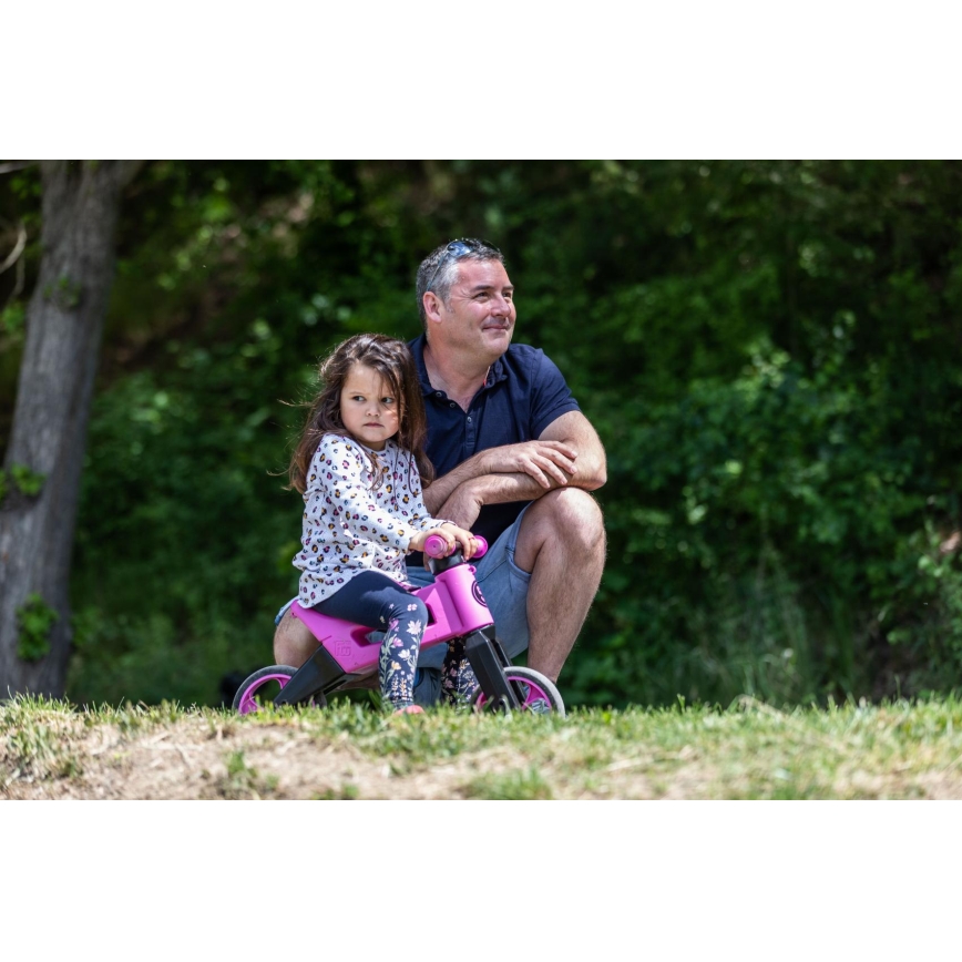 Funny Wheels - Bici senza pedali 2 in 1 RIDER SUPER SPORT rosa/nera