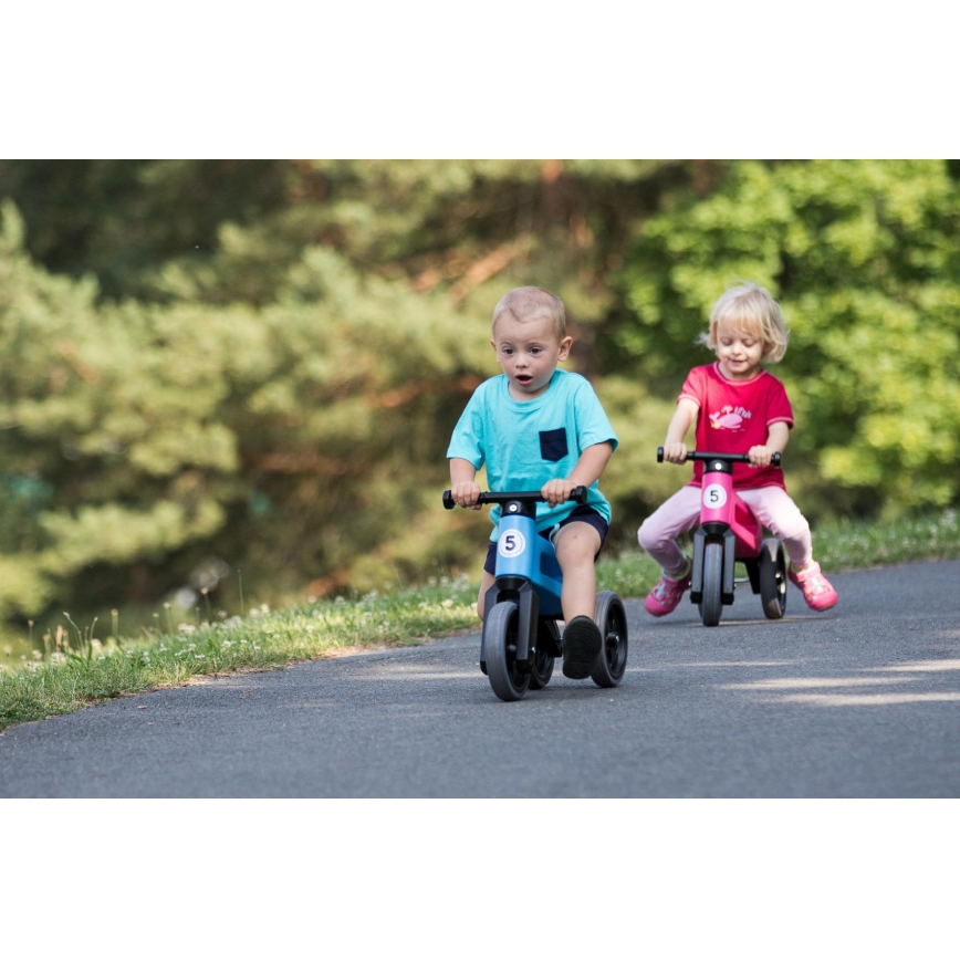 Funny Wheels - Bicicletta senza pedali 2 in 1 RIDER SPORT blu/nero