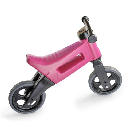 Funny Wheels - Bicicletta senza pedali 2 in 1 RIDER SPORT rosa/nera