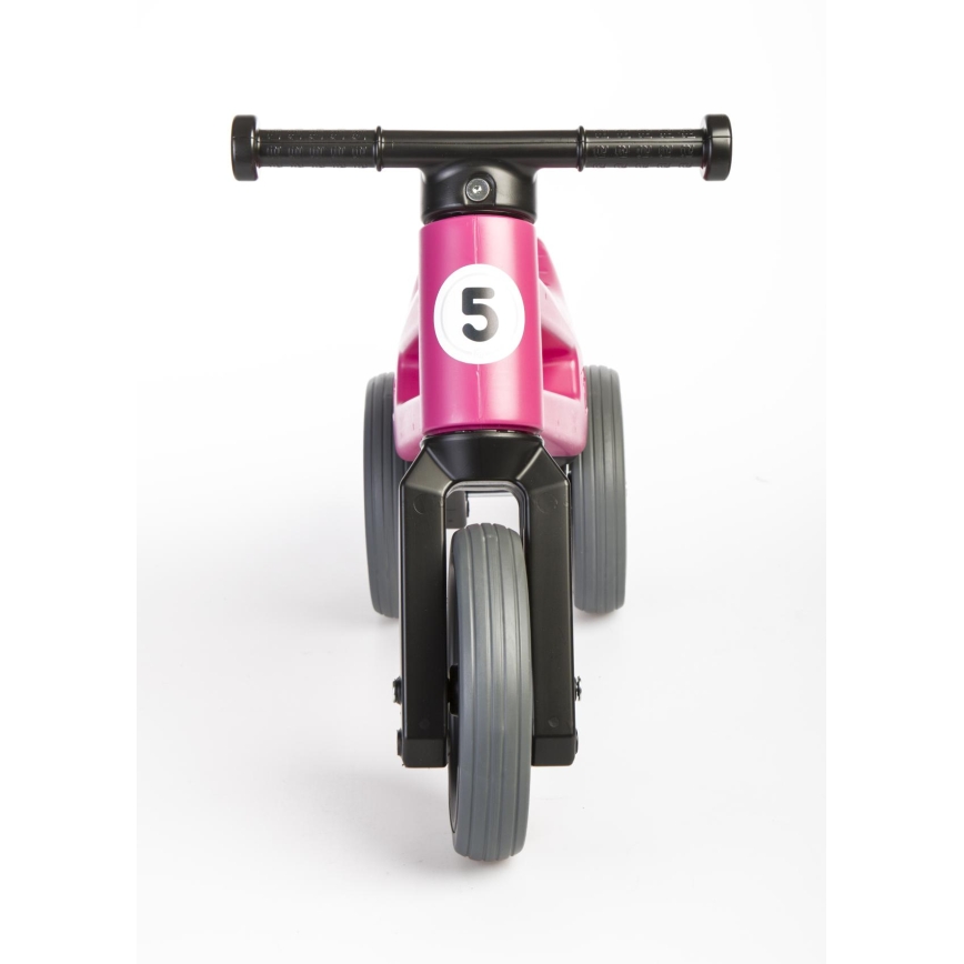 Funny Wheels - Bicicletta senza pedali 2 in 1 RIDER SPORT rosa/nera